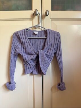 Bloch Lavender Sparkle Knit Dance Top
